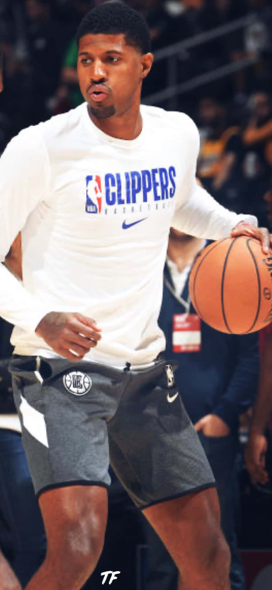 Paul George Clippers Warm Up Wallpaper