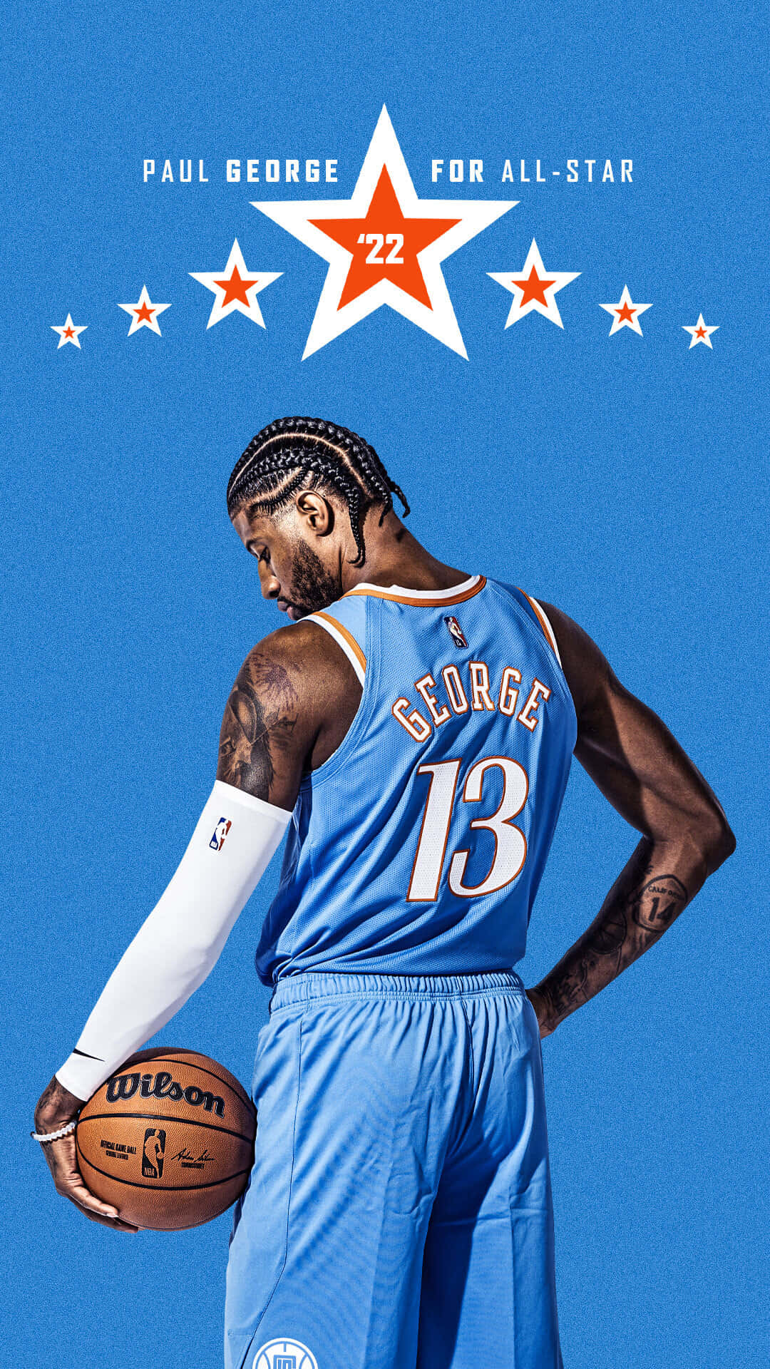 Paulgeorge Von Den Los Angeles Clippers Strahlt Hell Wallpaper