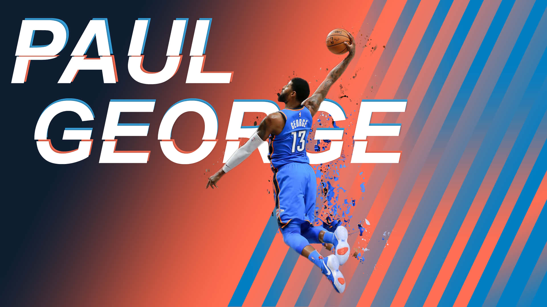 Pósterde Paul George En Los Clippers Fondo de pantalla