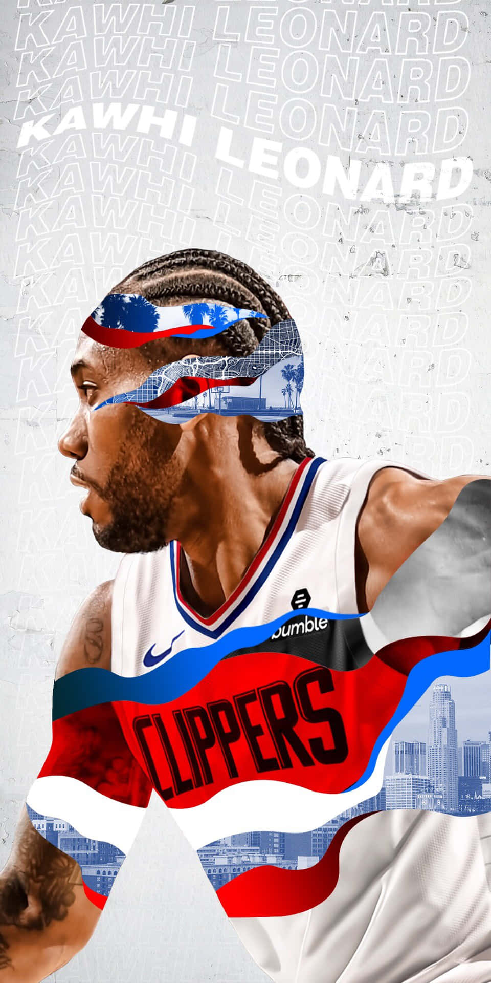 Paul George Clippers 1000 X 2000 Wallpaper