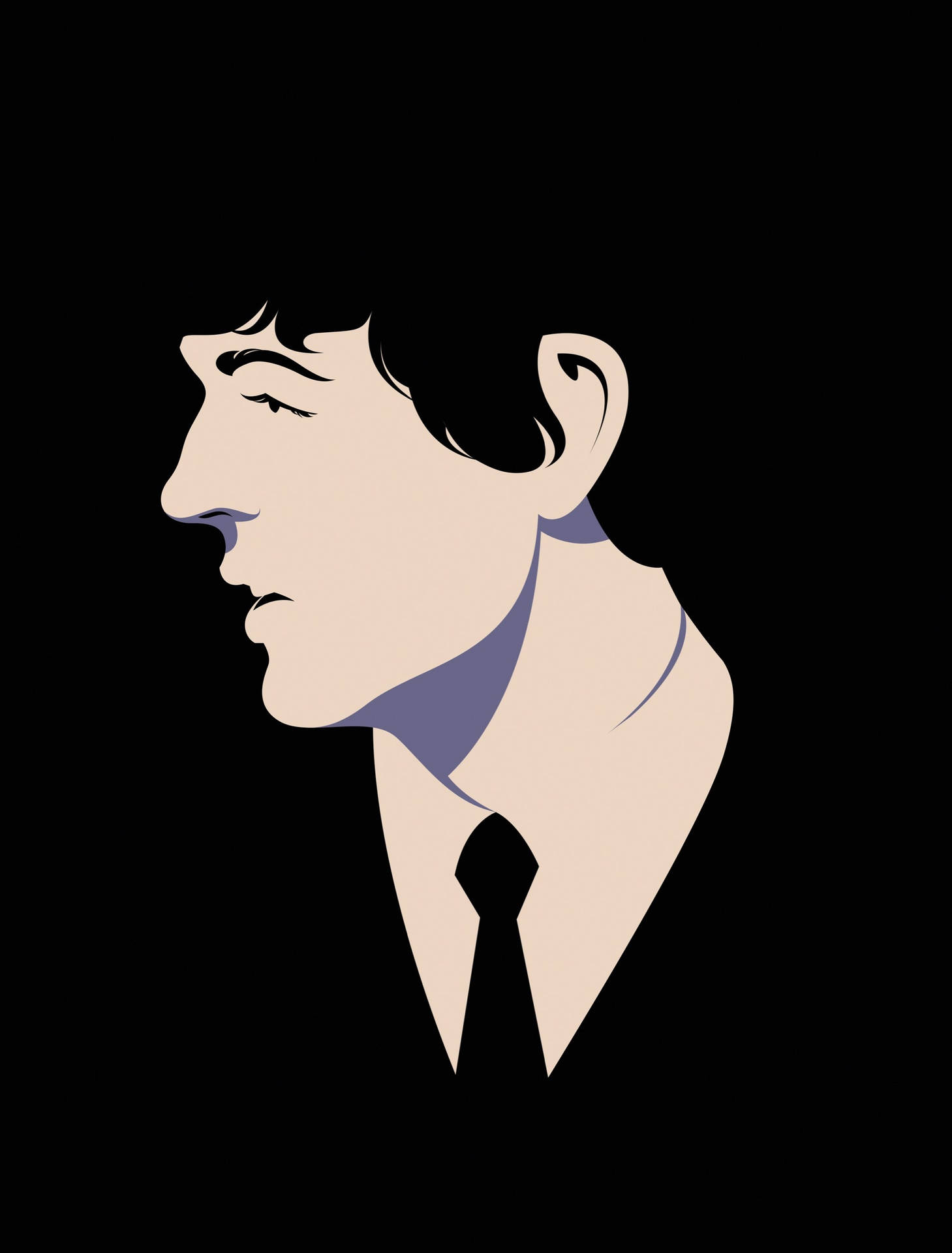 Paul McCartney Black Background Artwork Wallpaper