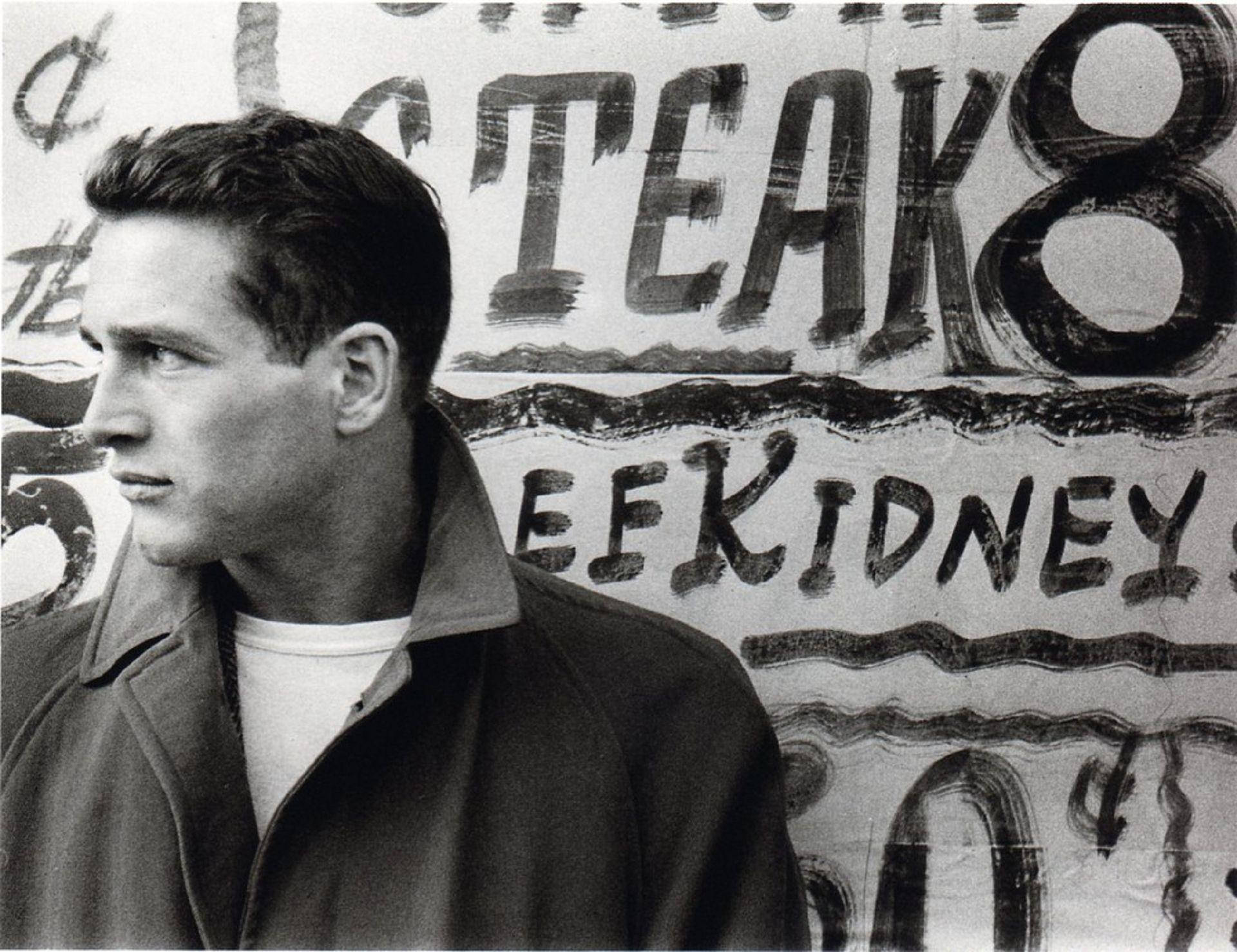 Paul Newman Against Graffiti Art Wallpaper