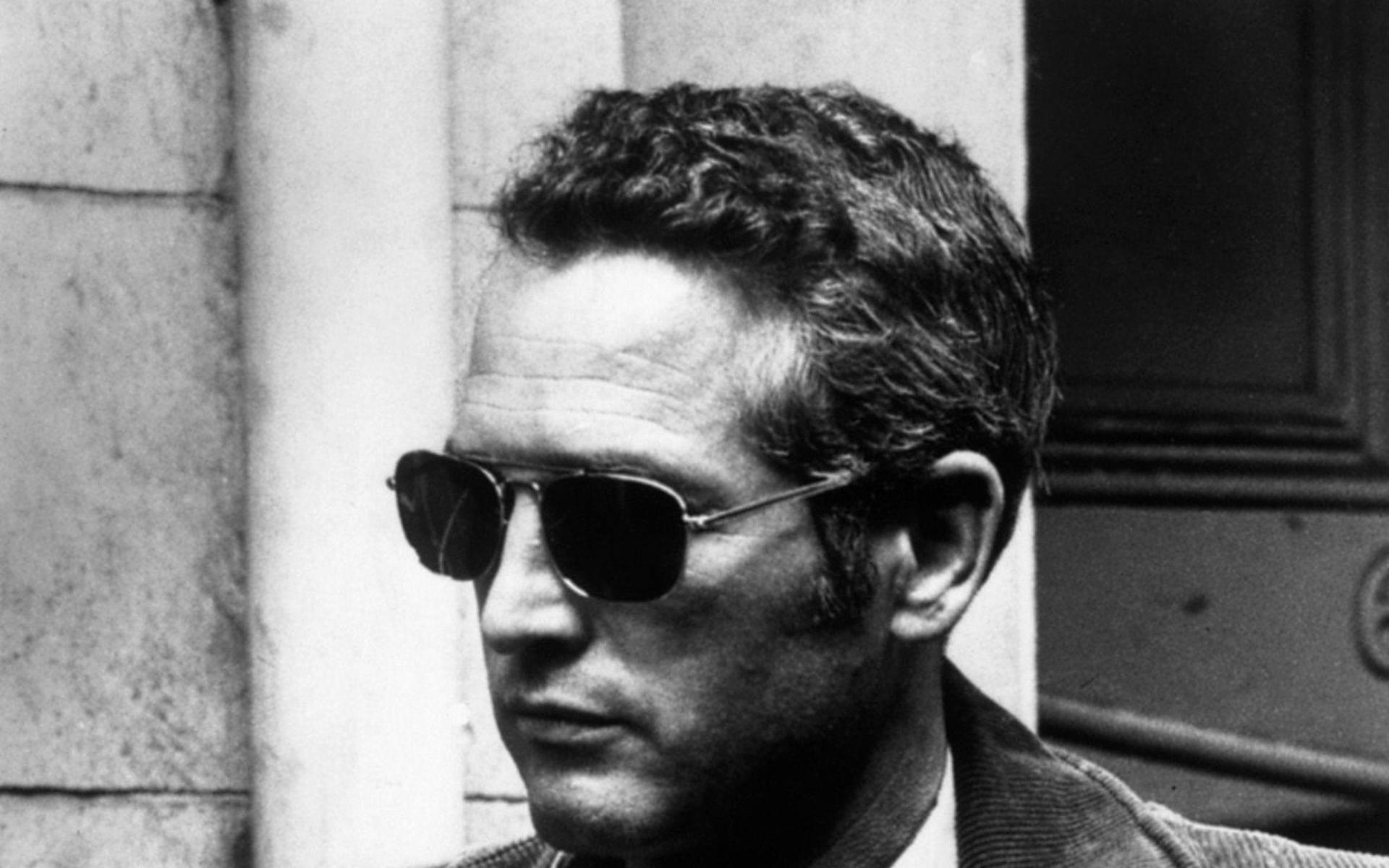 Paul Newman Sort Og Hvid Foto Wallpaper