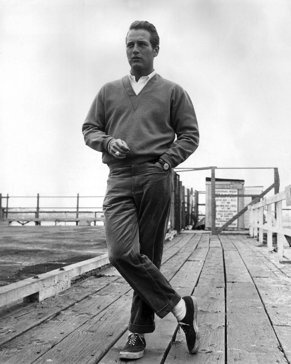 Paul Newman On A Dock Wallpaper