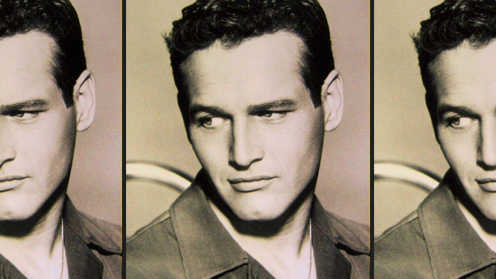 Paul Newman Photo Collage Wallpaper