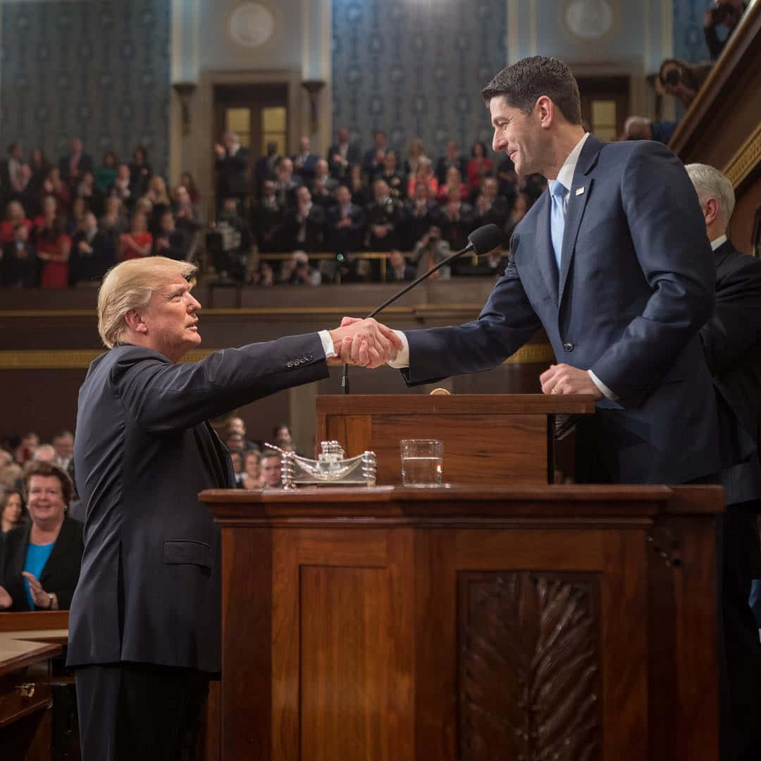 Paulryan Y El Presidente Trump. Fondo de pantalla