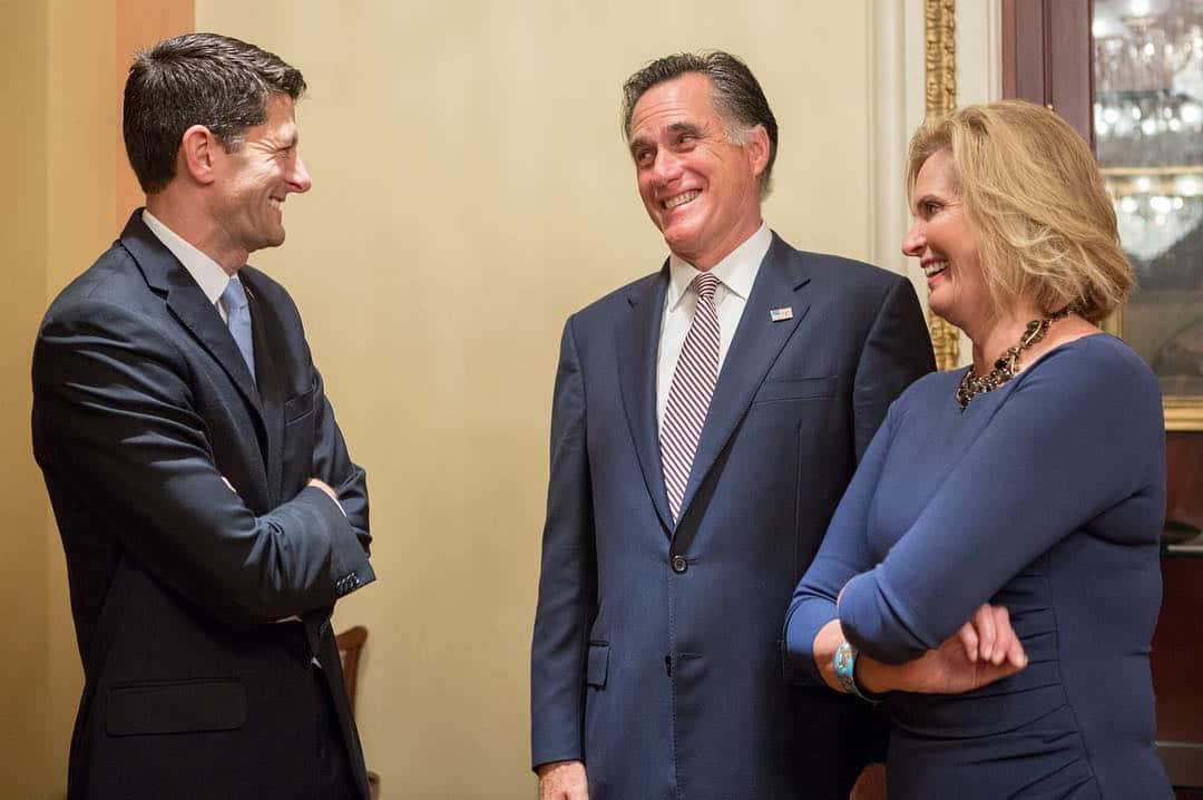 Paulryan Con El Senador Romney Fondo de pantalla