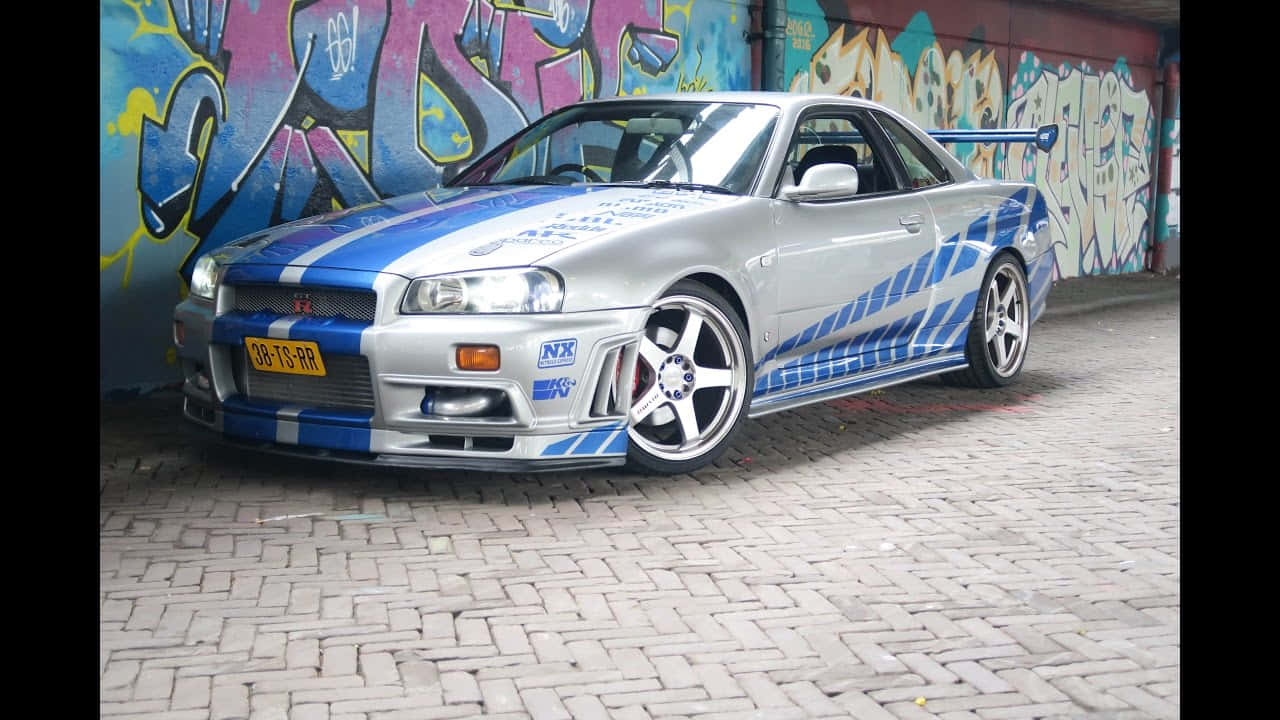 "The Fast and the Furious - Paul Walker driving a Nissan Skyline" Wallpaper