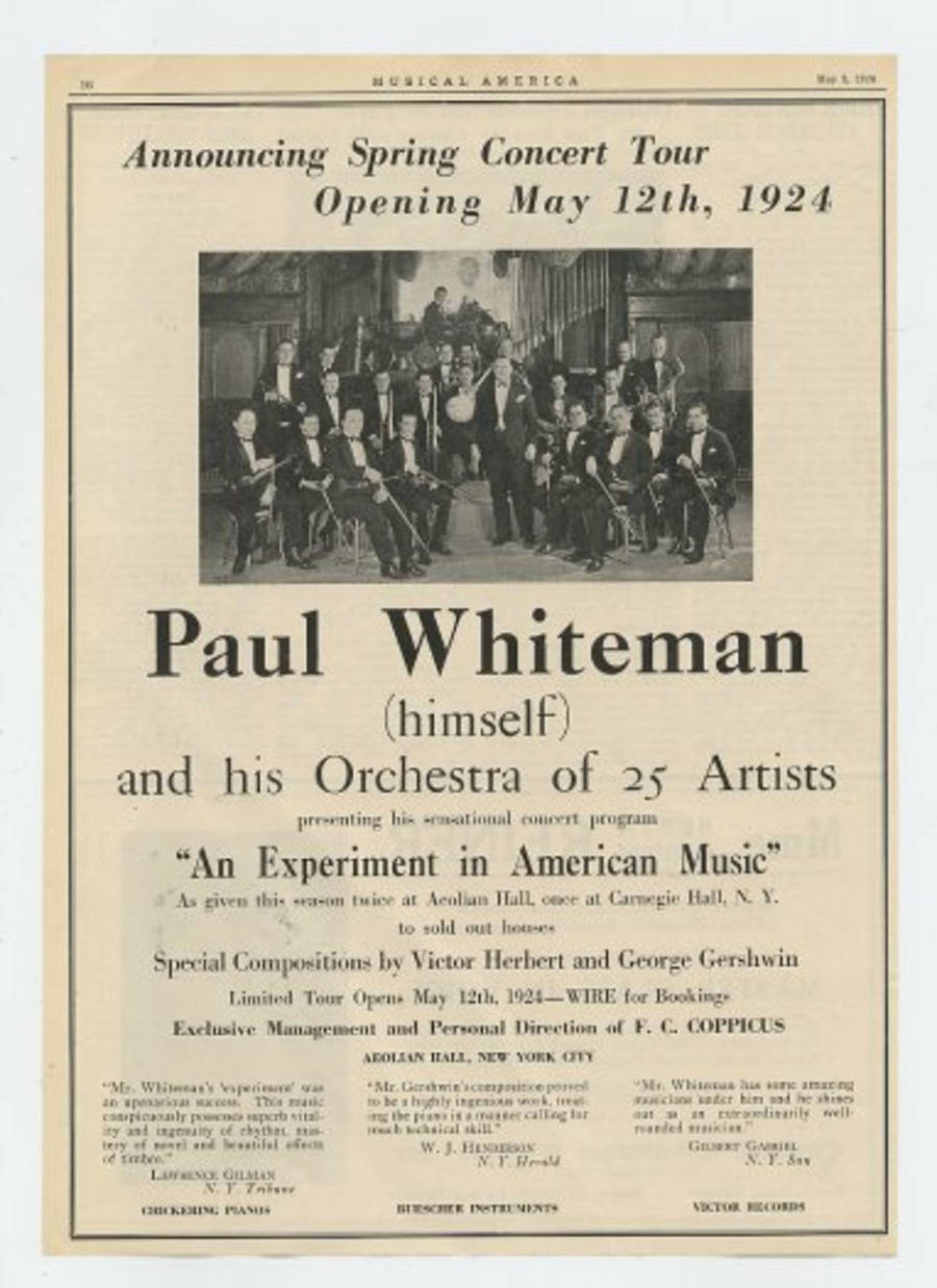 Legendary Paul Whiteman and His 25 Artist Orchestra Wallpaper