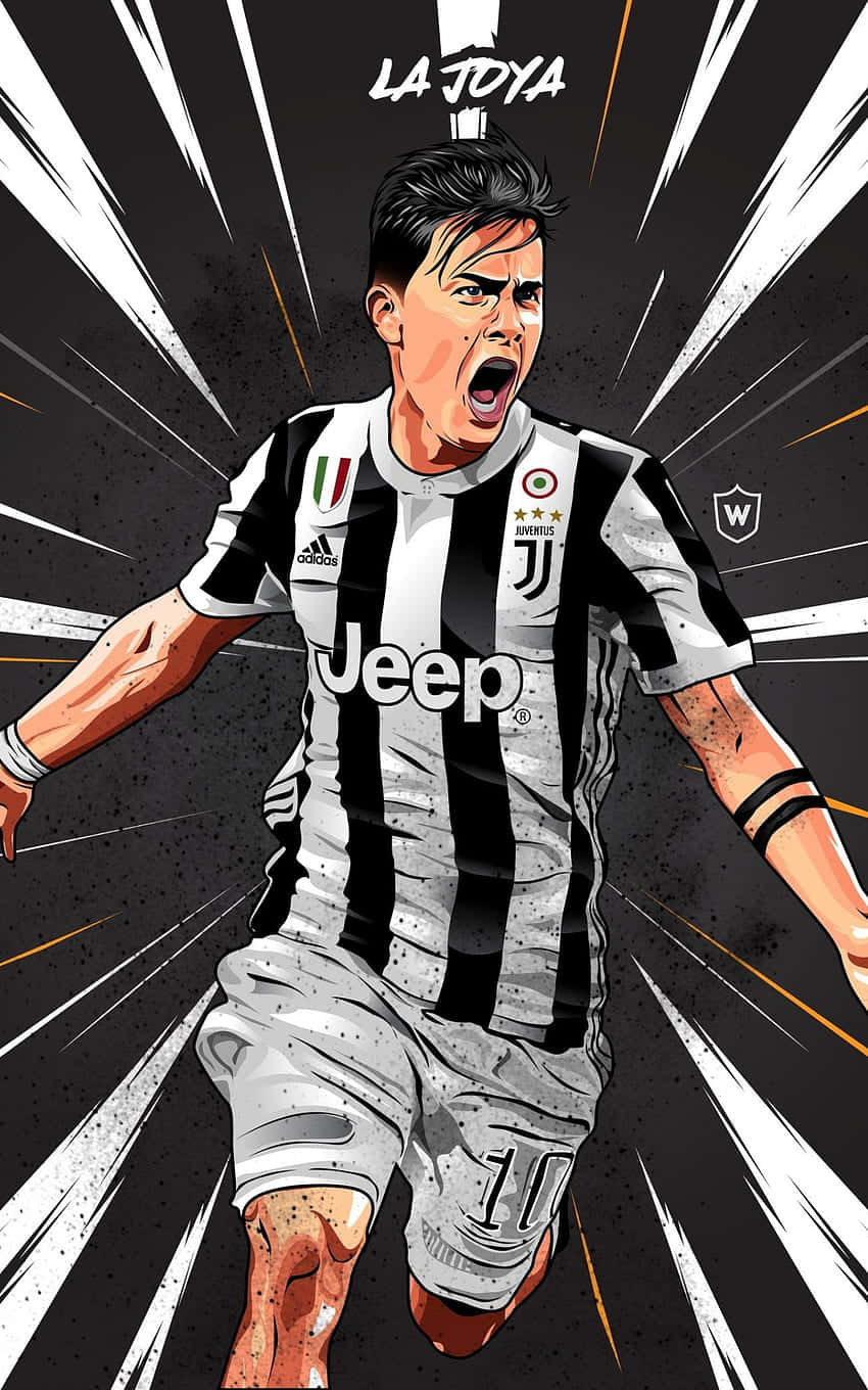 Paulo Dybala In Action During An Exciting Football Match Wallpaper