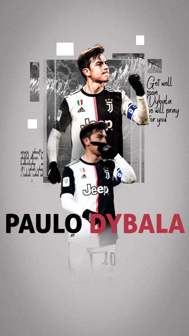 Paulo Dybala In Action On The Football Field Wallpaper