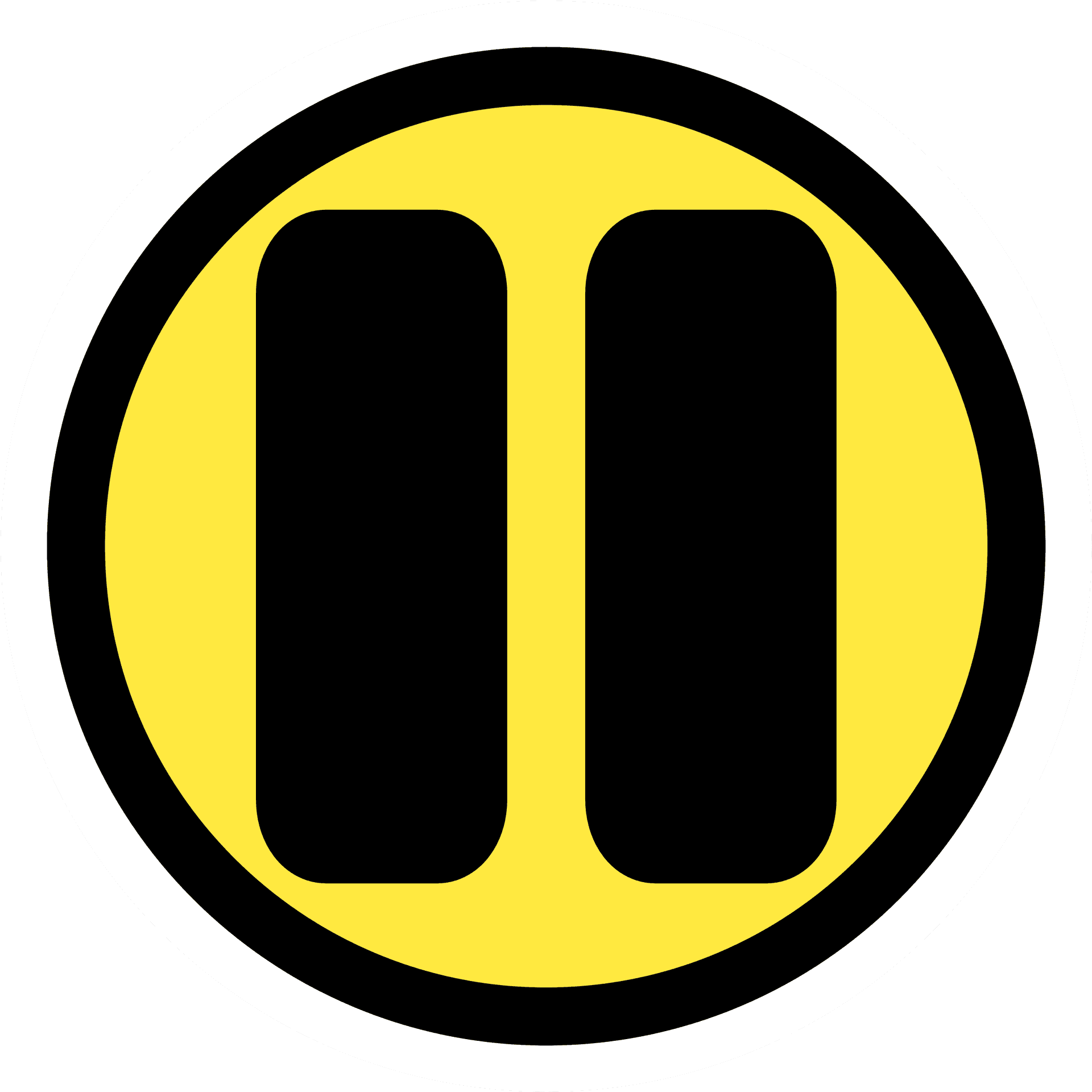 Pause Symbol Graphic PNG