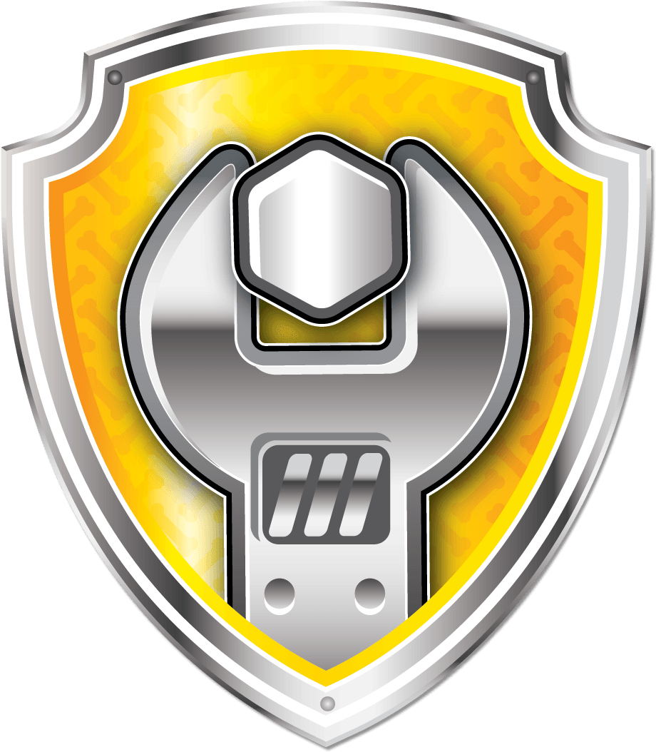 Paw Patrol Badge Rubble PNG