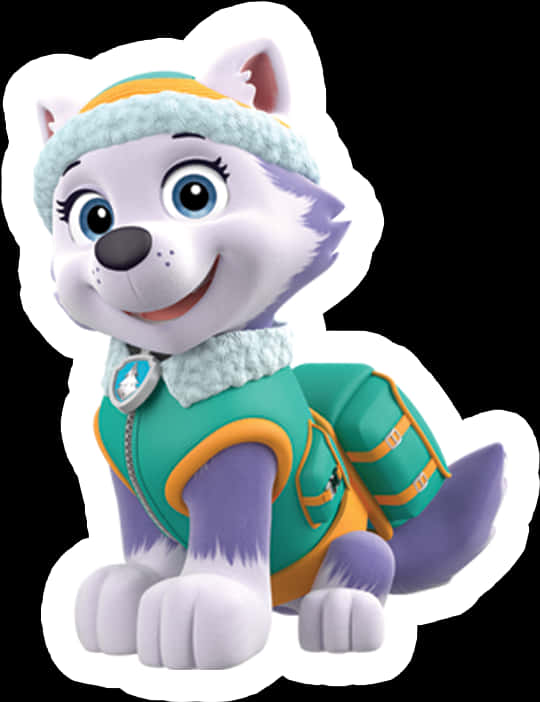 Download Paw Patrol Character Everest | Wallpapers.com