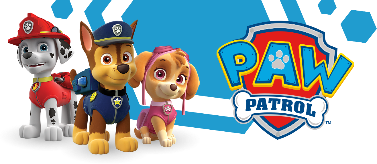 Paw Patrol Characters Marshall Chase Skye PNG