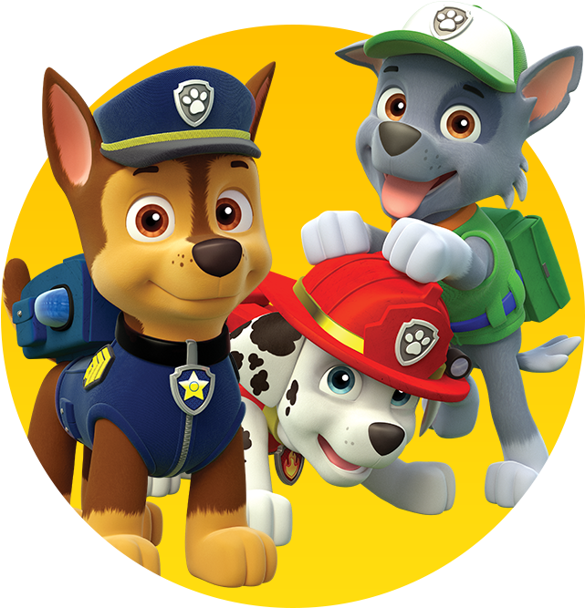 Paw Patrol Chase Friends Portrait PNG