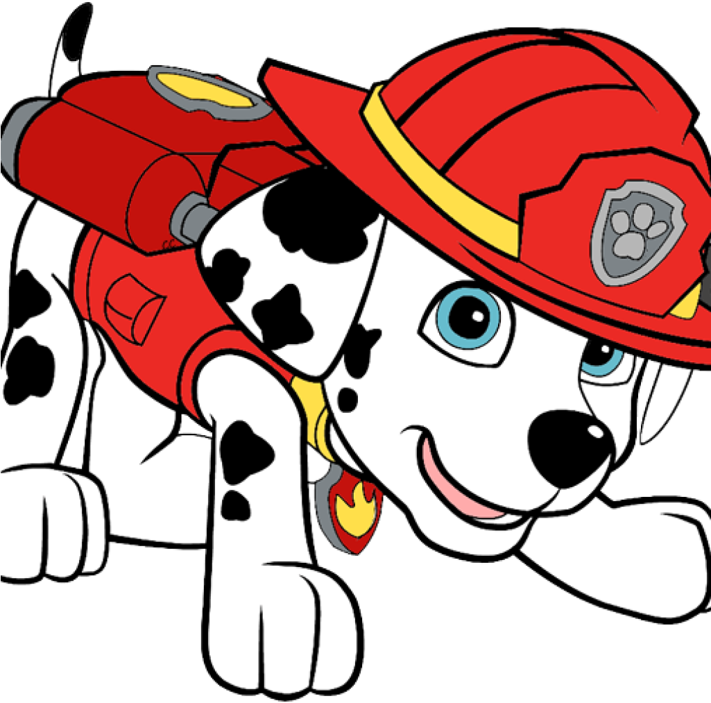 Paw Patrol Marshall Firefighter Pup PNG