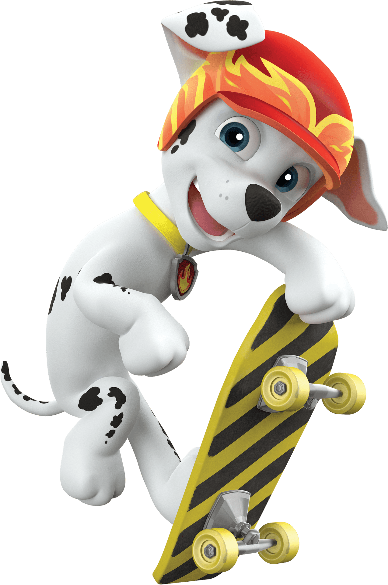 Paw Patrol Marshall Skateboarding PNG