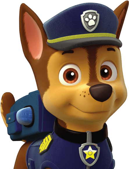 Paw Patrol Police Pup Portrait PNG
