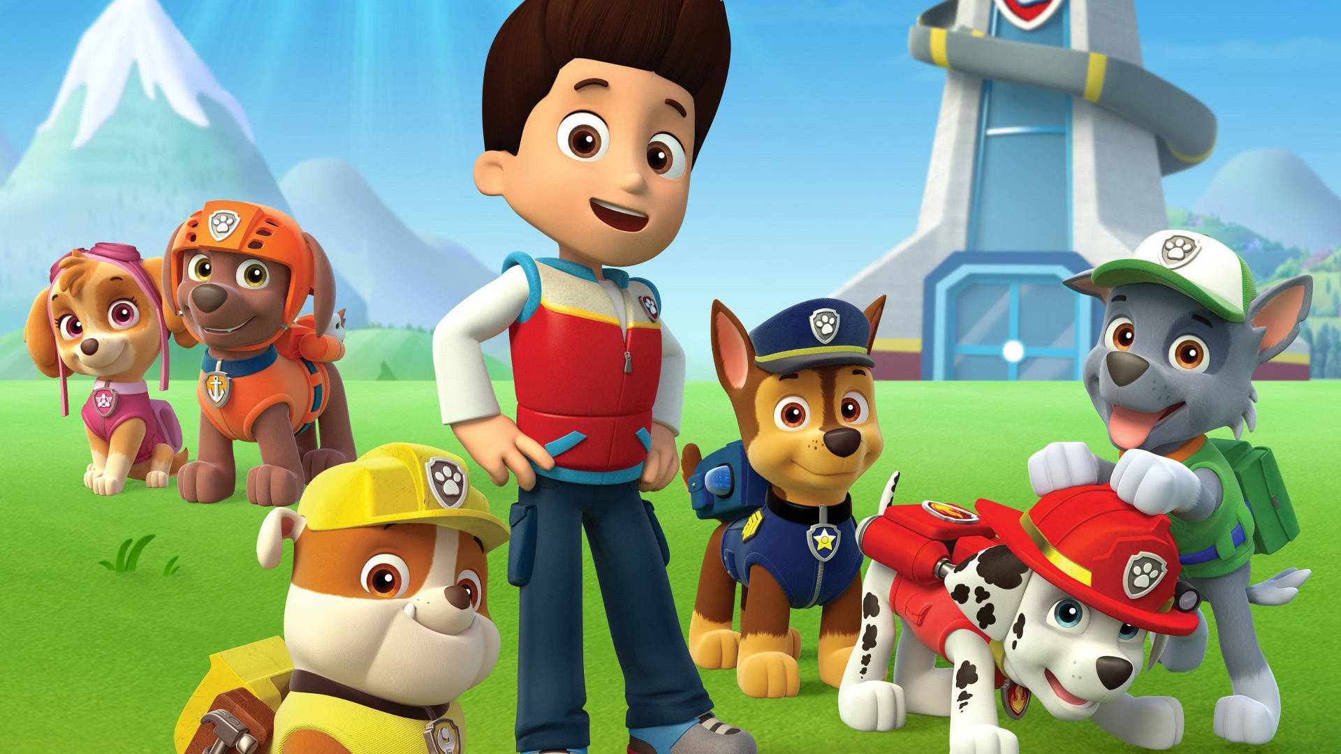 Paw Patrol Pups And Ryder Wallpaper