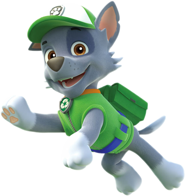 Paw Patrol Rocky Character PNG