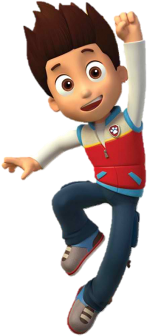 Paw Patrol Ryder Jumping Action PNG