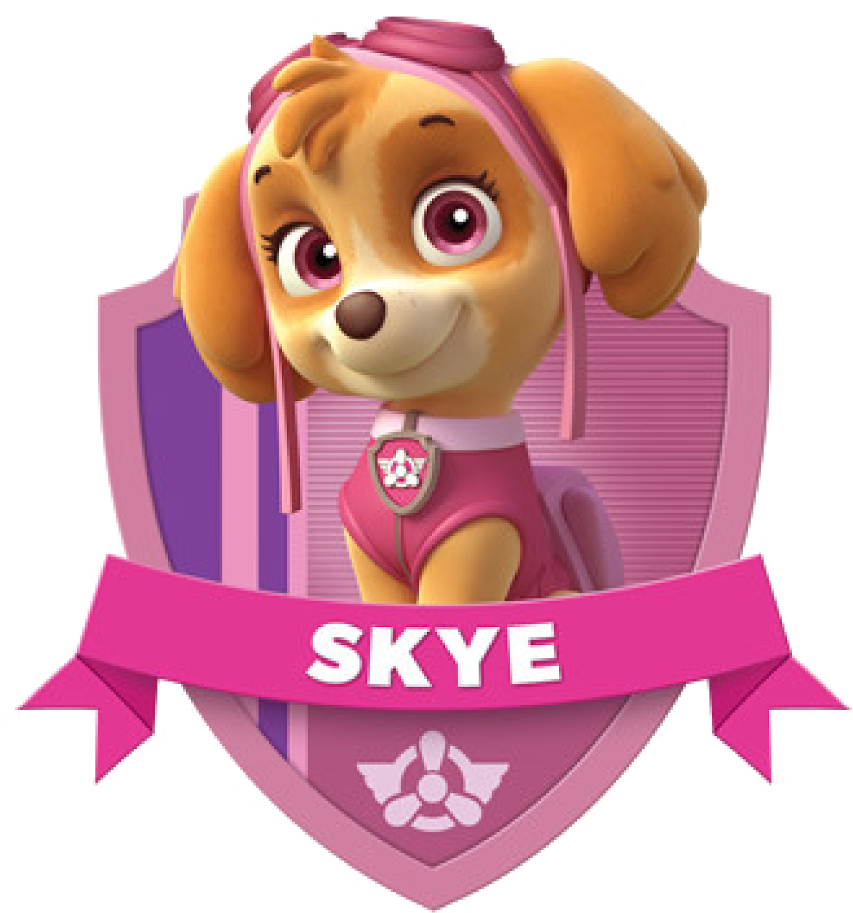 Paw Patrol Skye Badge PNG