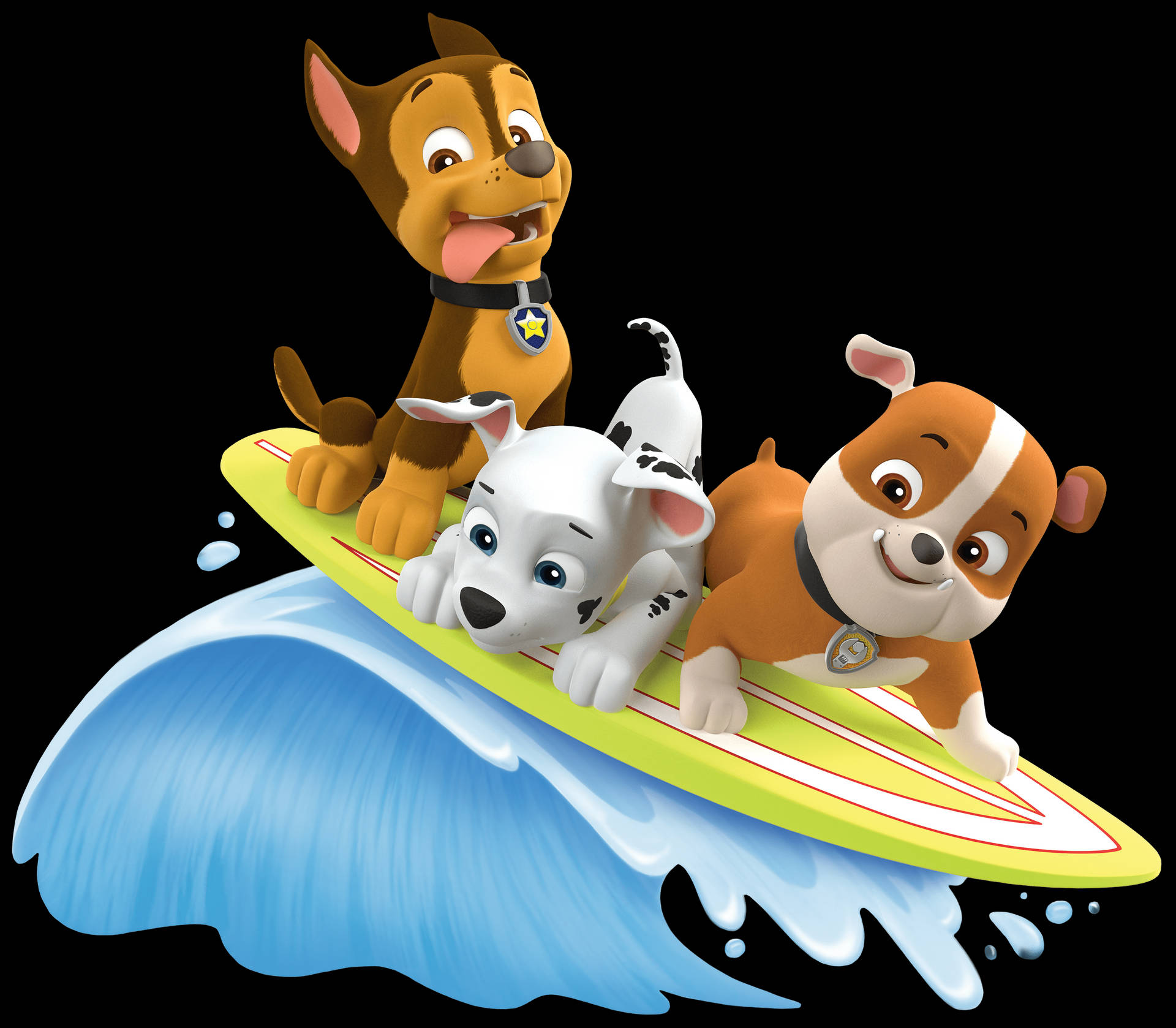 Paw Patrol Surfing Dogs Wallpaper