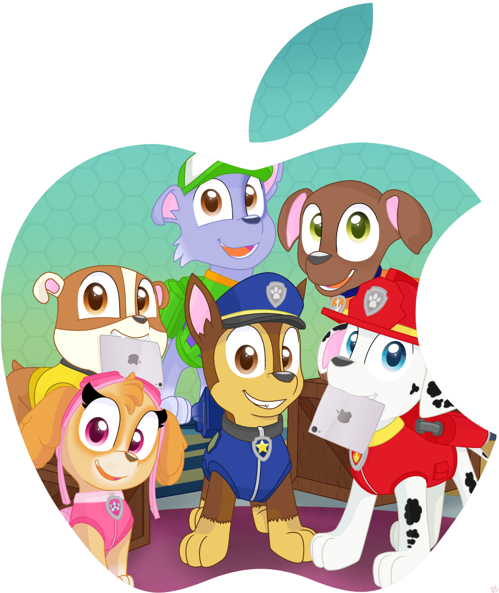 Paw Patrol Team Clipart PNG