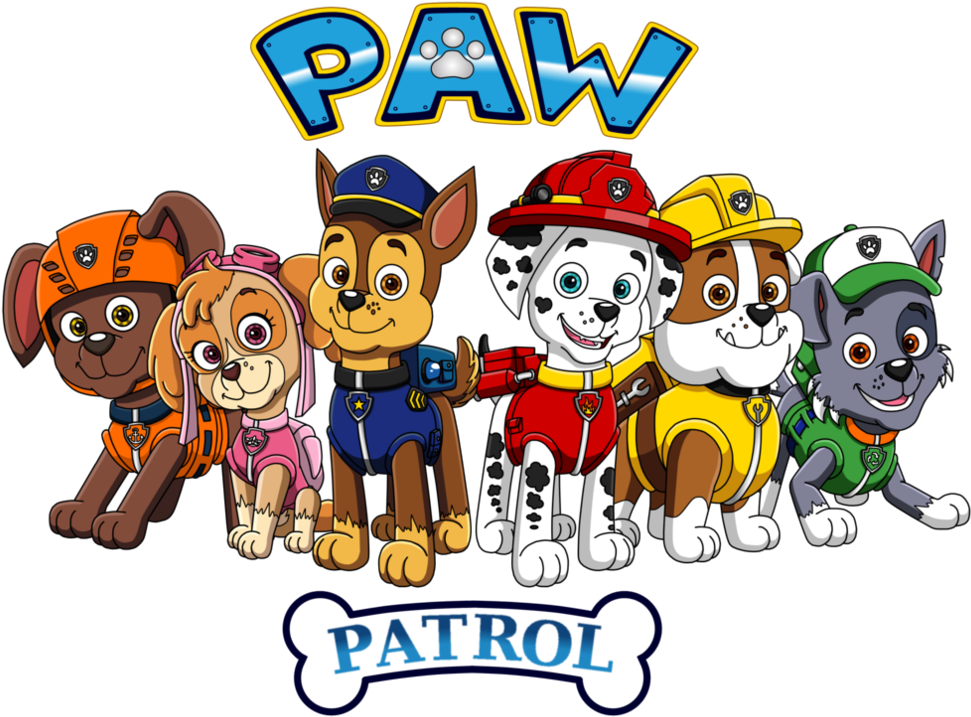 Paw Patrol Team Clipart PNG
