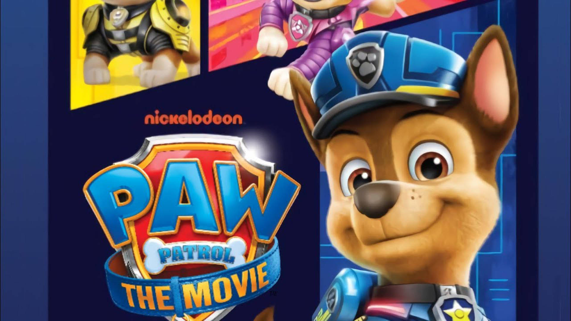 Paw Patrol The Movie And Chase Wallpaper