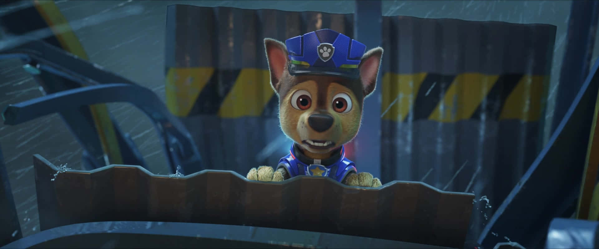 Paw Patrol The Movie Concerned Chase Wallpaper