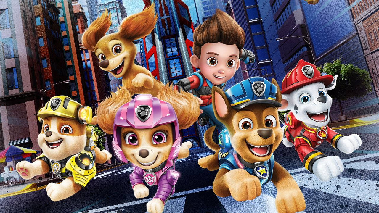Paw Patrol The Movie Pups Charging Wallpaper