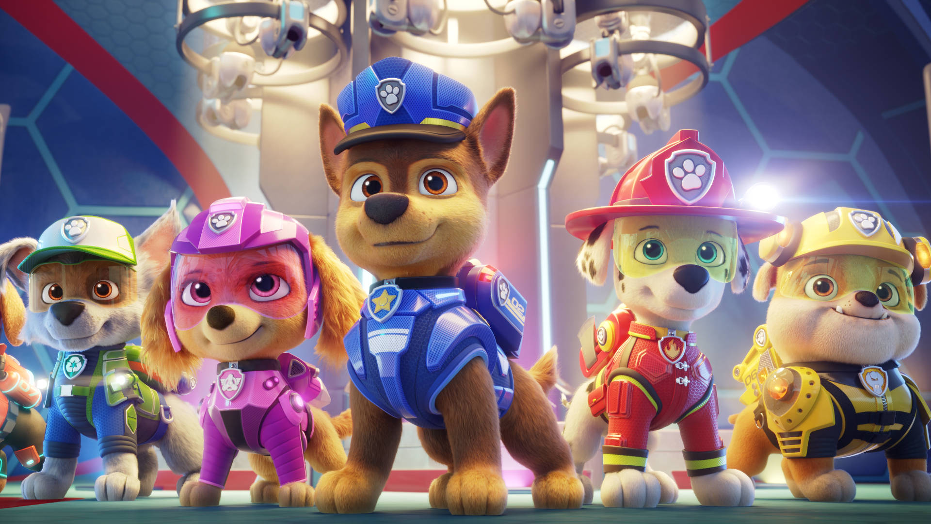 Paw Patrol The Movie Pups Kitted-out Wallpaper