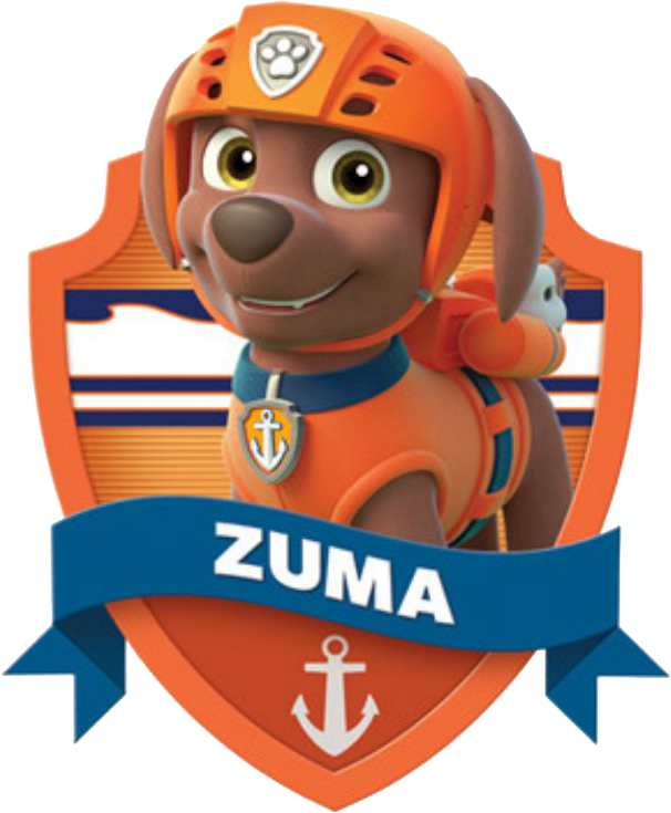 Paw Patrol Zuma Character PNG