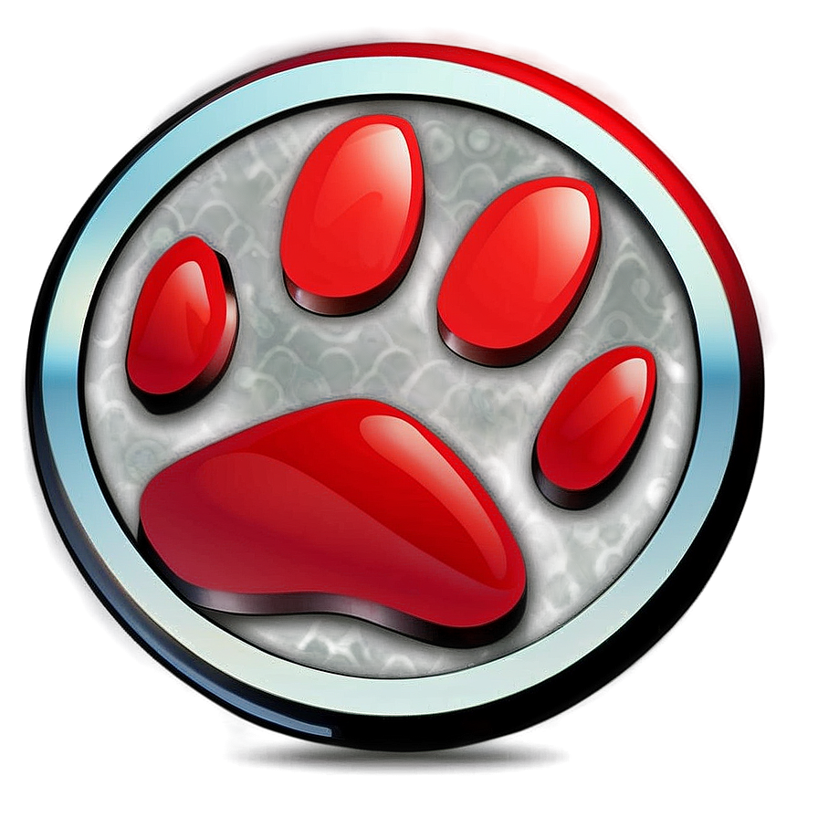 Paw Print In Circle Png Hlc82 PNG