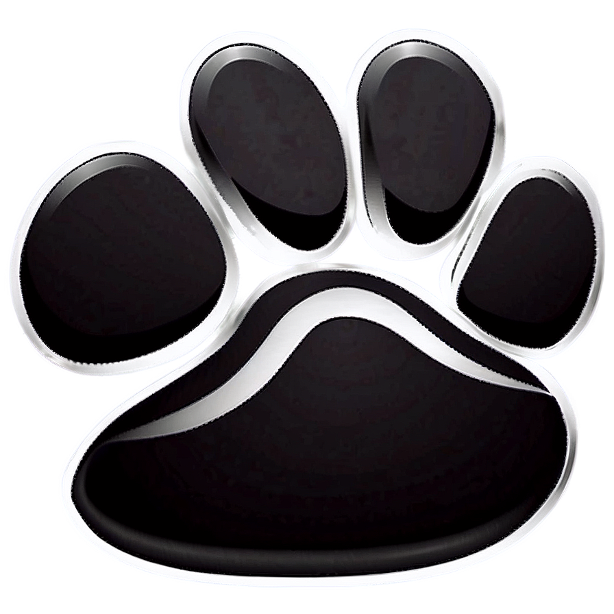 Paw Print Silhouette Png 06242024 PNG