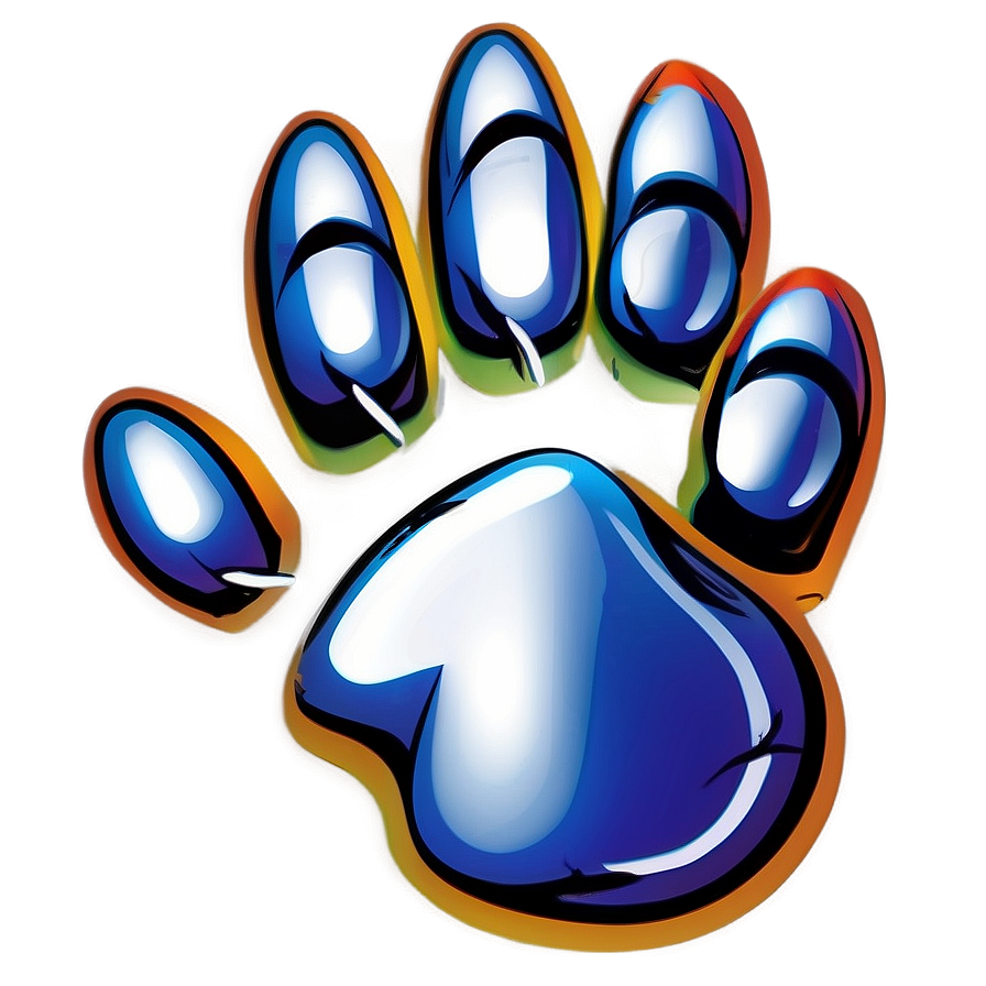 Paw Print With Claws Png Tqq10 PNG