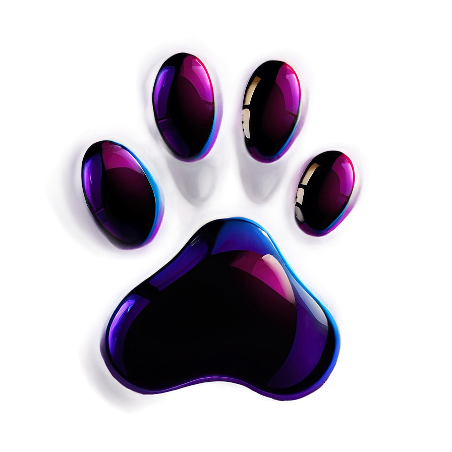 Paw Print With Shadow Png Ebt PNG