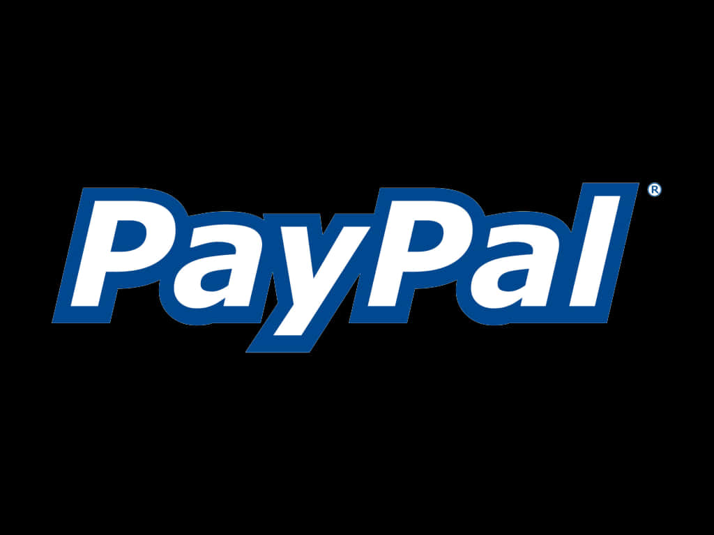 Pay Pal Logo Black Background PNG