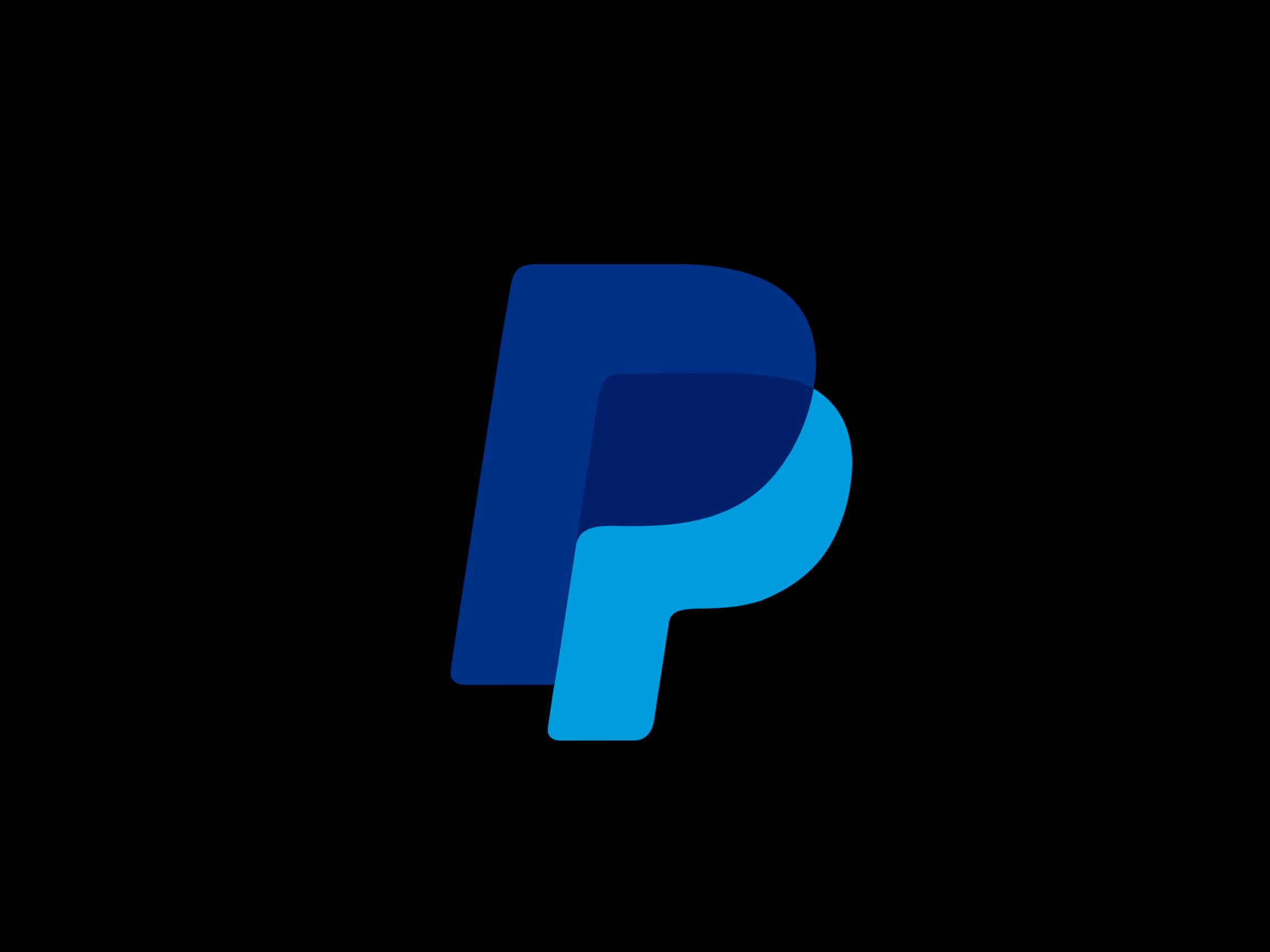 Pay Pal Logo Blue Background PNG