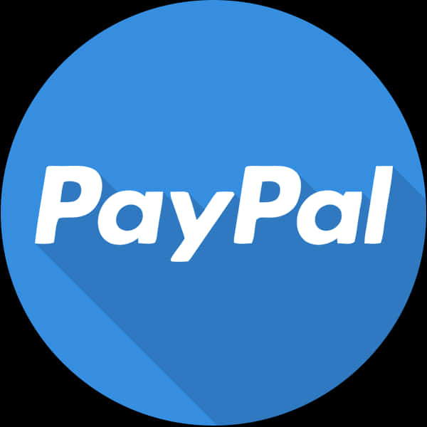 Pay Pal Logo Blue Background PNG