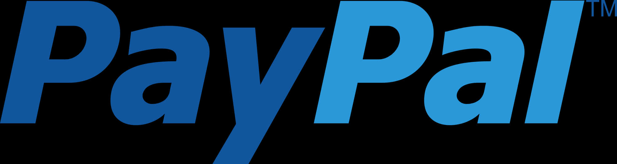 Pay Pal Logo Blueand Black PNG