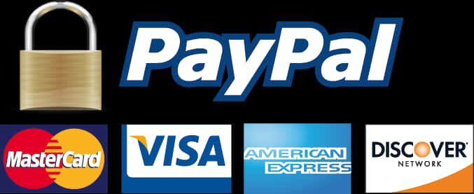 Pay Pal Securityand Card Brands PNG