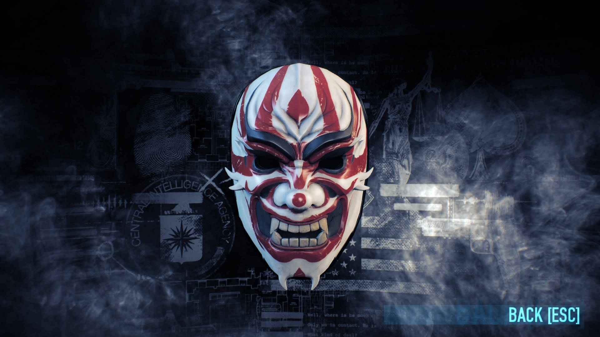 Payday 2 Clown Oni Mask Wallpaper