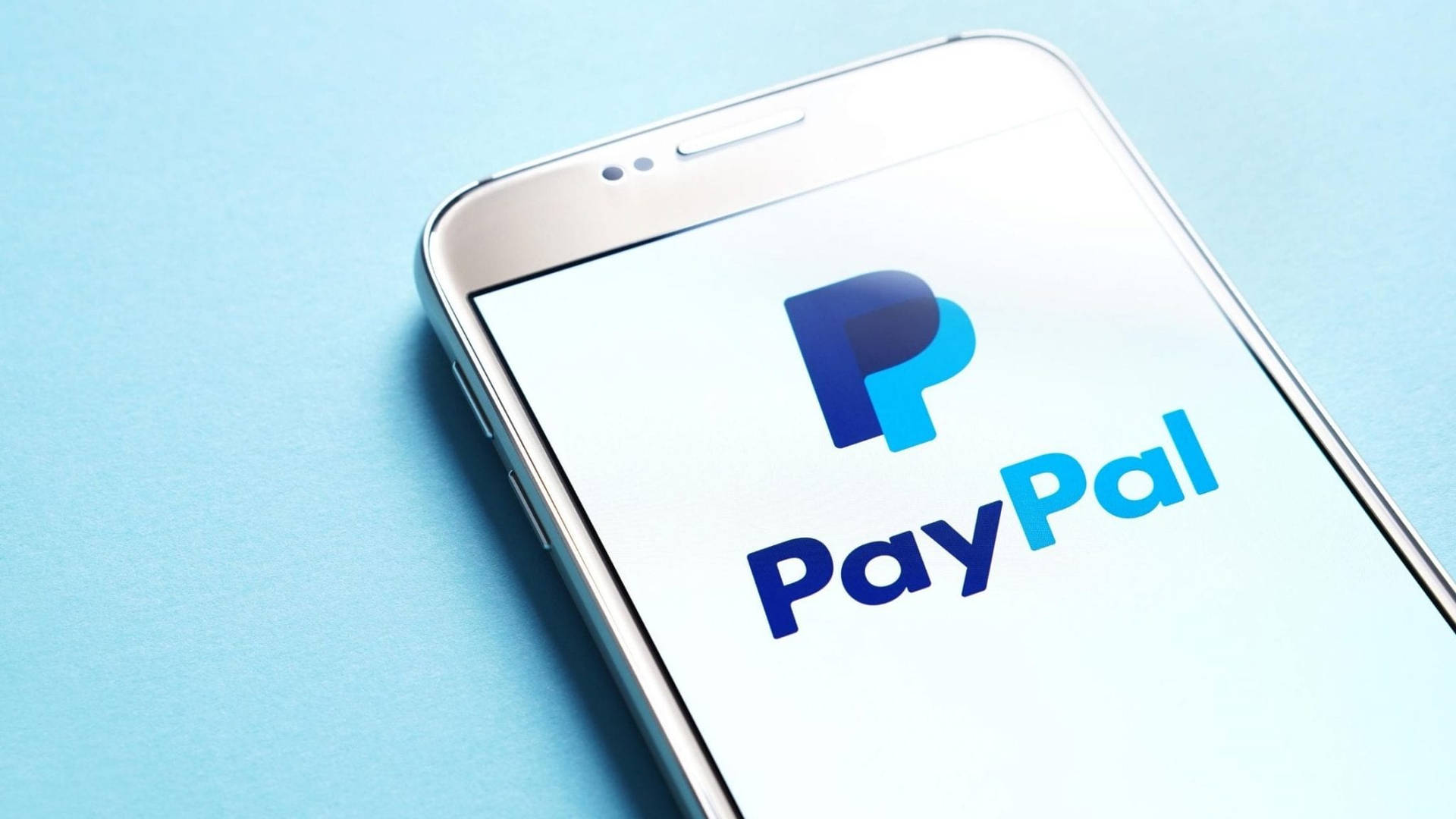 Paypal Logo At Smartphone Screen Wallpaper