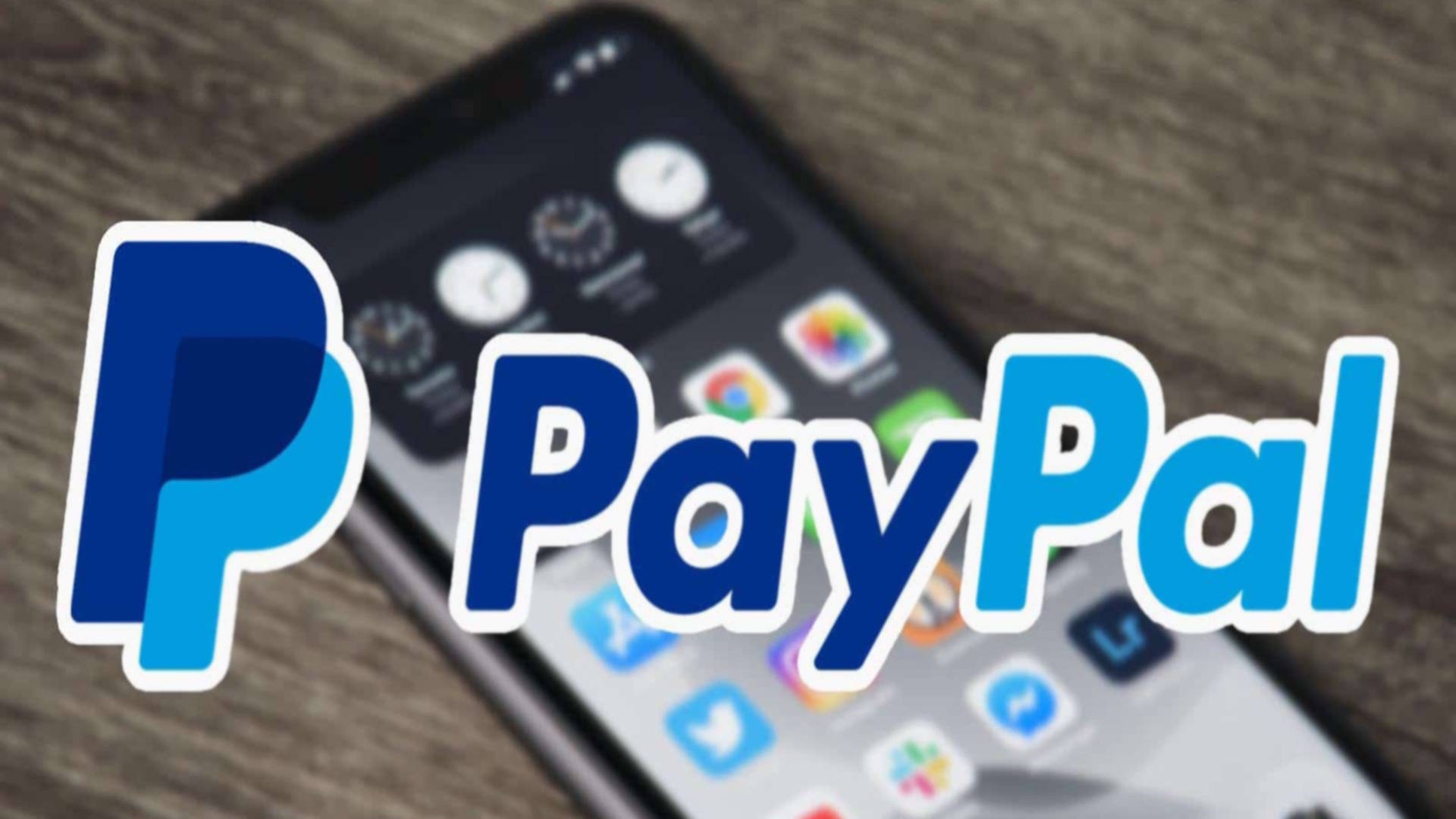 Paypal Logo With Phone Wallpaper