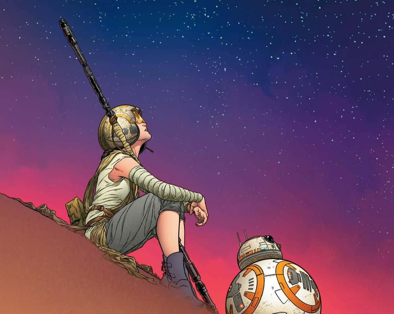 Paysage Inspirant De Jakku Fond d'écran