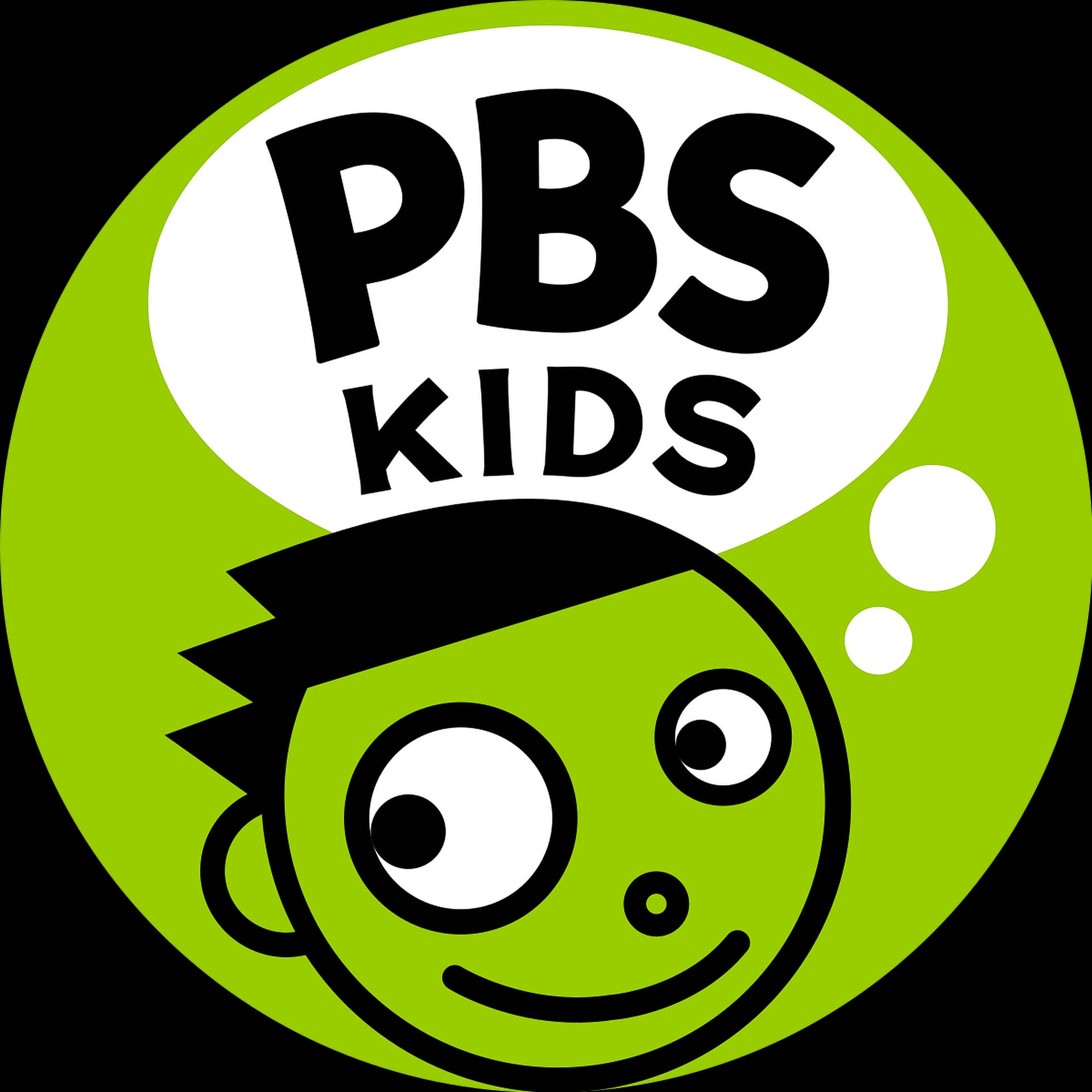 Pbs Kids Green Guy Logo Background