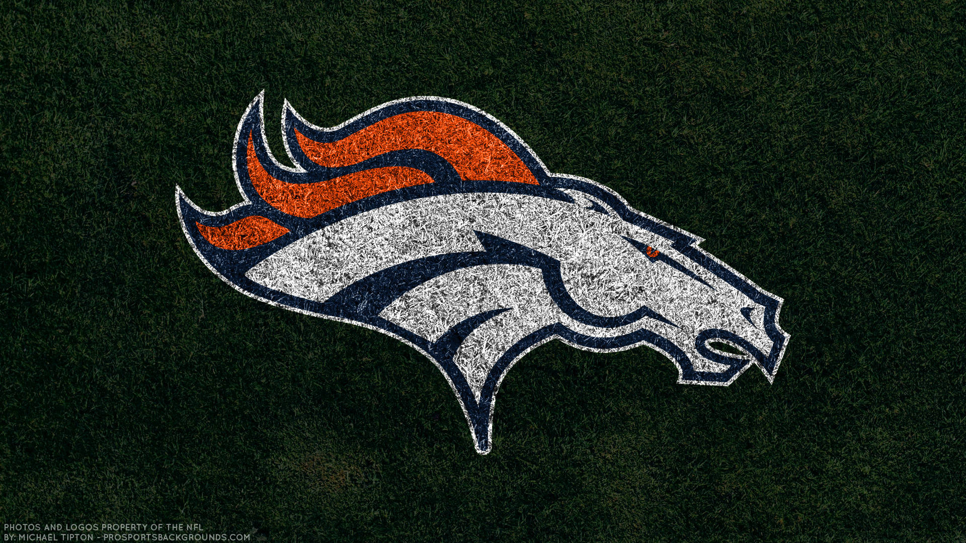 Computadorade Escritorio Pc De Los Denver Broncos De Fútbol Americano. Fondo de pantalla